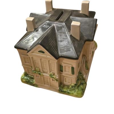 Longue Vue New Orleans Ceramic Coin Bank Vintage Rare