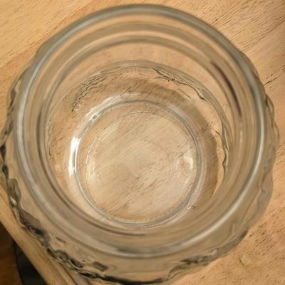 KIG Indonesia Large 9" Clear Glass cookie Jar
