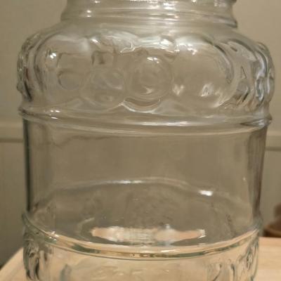 KIG Indonesia Large 9" Clear Glass cookie Jar