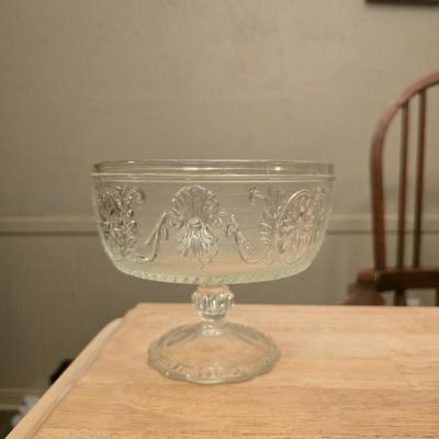Indiana Glass Company Depression Glass Footed Compote Bowl
