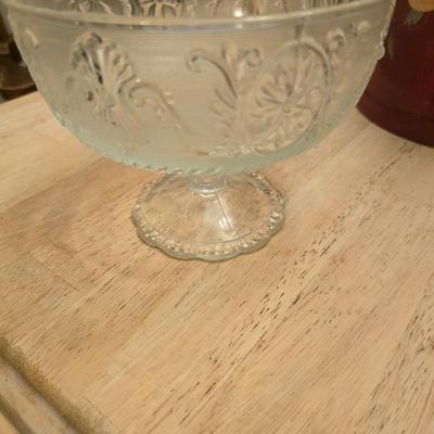 Indiana Glass Company Depression Glass Footed Compote Bowl