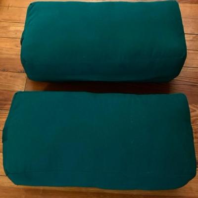 Set of 2 Turquoise Yoga Bolstering Pillows – Excellent Condition