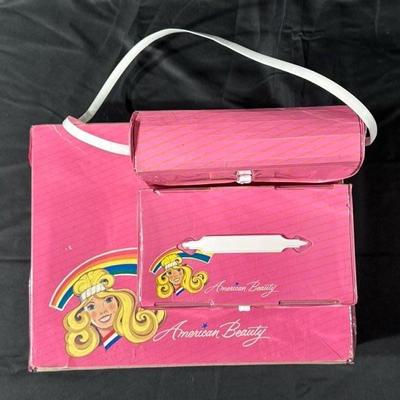 1984 Vintage Tara Toy Co American Beauty Carrying Cases and Purse for Barbie Dolls & Accessories