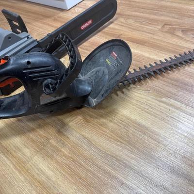Chain saw and 3 Hedge Trimmers