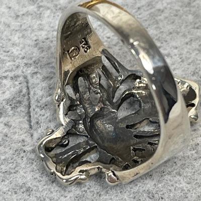 Sterling silver Cross fillagree Ring