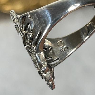 Sterling silver Cross fillagree Ring