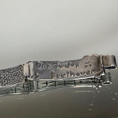 Ode to Joy Musical Notes Sterling bracelet