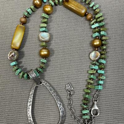 Silpada Sterling and turquoise necklace