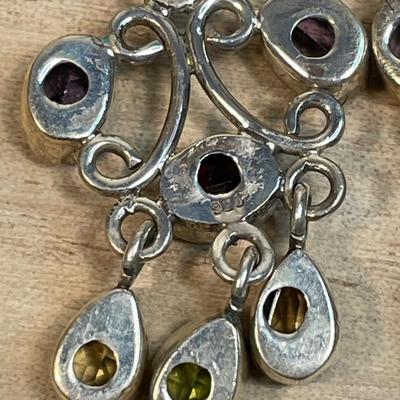 Sterling and gemstone post earrings