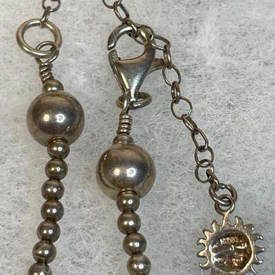 Sterling silver and Amber necklace