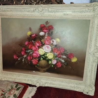 Floral oil painting by Suzanne