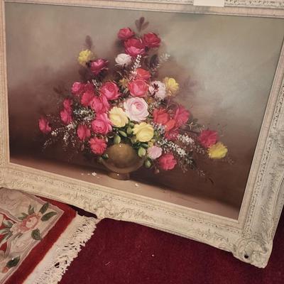 Floral oil painting by Suzanne