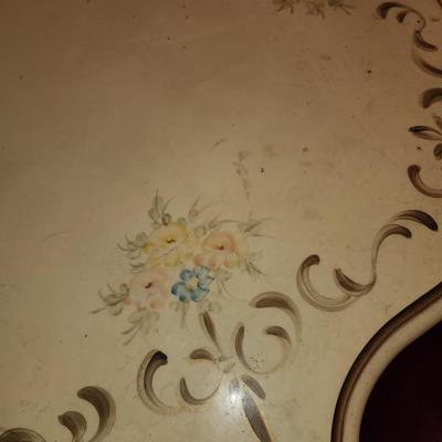 Pair of French provincial end tables.