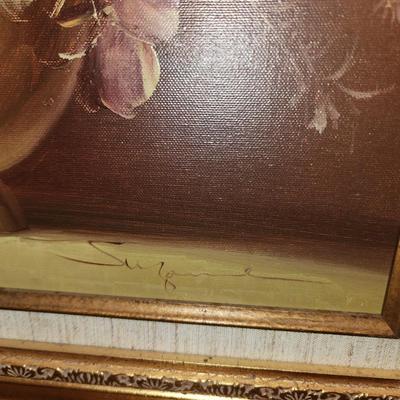 Floral oil painting. By Suzanne