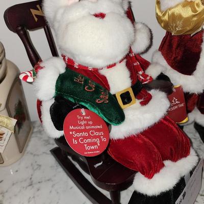 Santa in a rocking chair