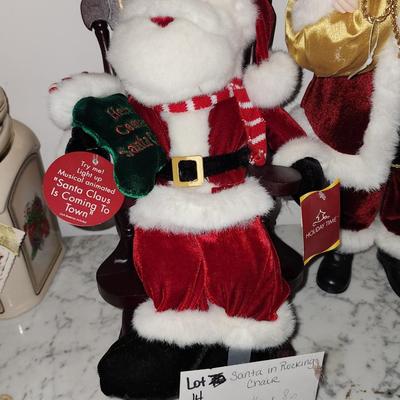 Santa in a rocking chair