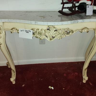 French provincial style entry way table.