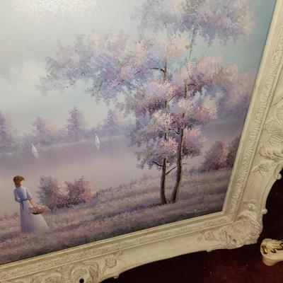 Pastel oil painting.