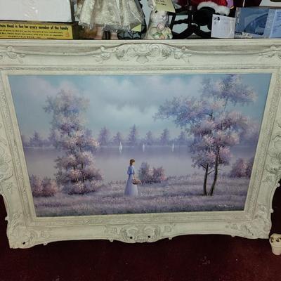 Pastel oil painting.