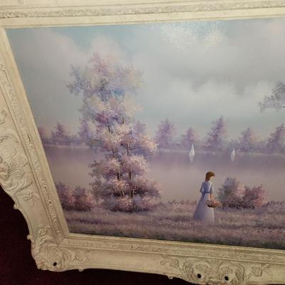 Pastel oil painting.