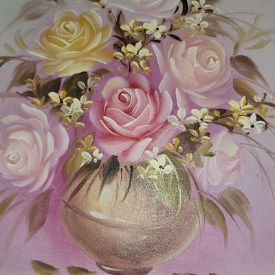 Floral oil painting