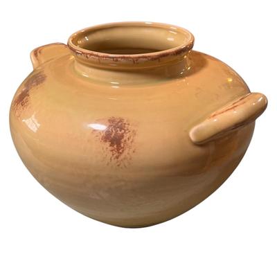 Yellow Ceramic Vase w/ Handles (LR-DZ)