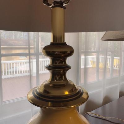 Matching Brass Lamps w/ Cream Features (LR-DZ)