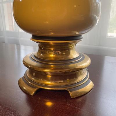 Matching Brass Lamps w/ Cream Features (LR-DZ)
