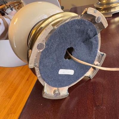 Matching Brass Lamps w/ Cream Features (LR-DZ)