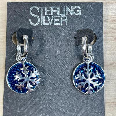 Convertible Sterling Silver and Drusy earrings