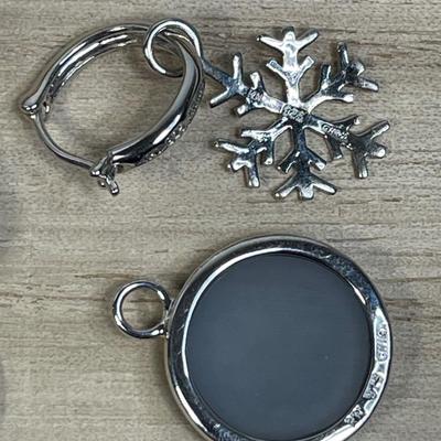 Convertible Sterling Silver and Drusy earrings