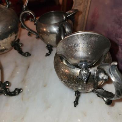 Silver plated tea set