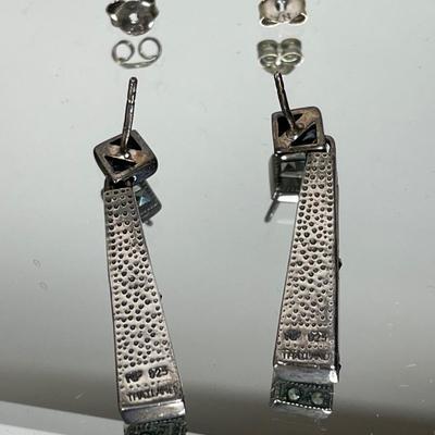Sterling post earrings with mother of pearl