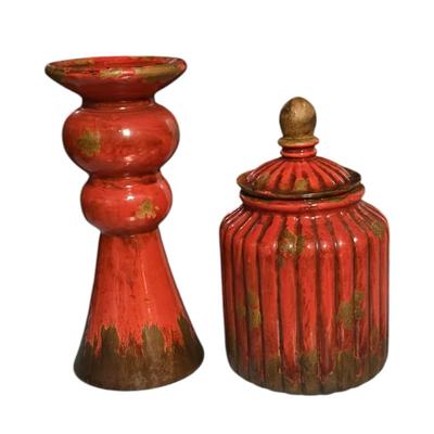 Matching canister/Candle Holder