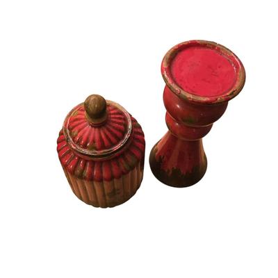 Matching canister/Candle Holder