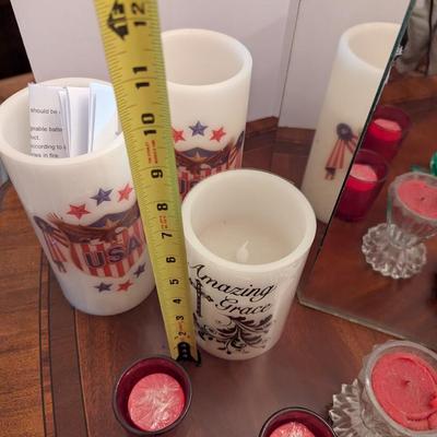 Assortment Of Candles & Stands