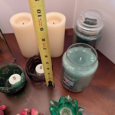 Assortment Of Candles & Stands