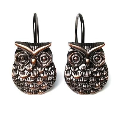 Set of 12 Owl Shower Rings