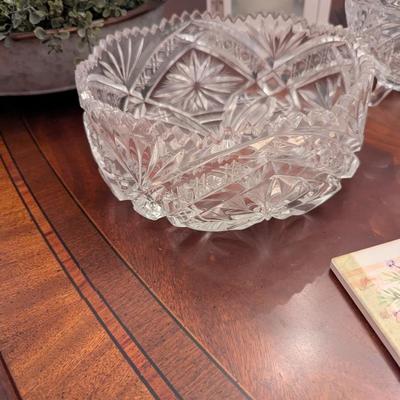 Home Decor Saw-tooth Hand Cut Crystal Bowl Lamps