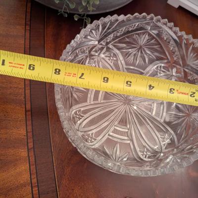 Home Decor Saw-tooth Hand Cut Crystal Bowl Lamps