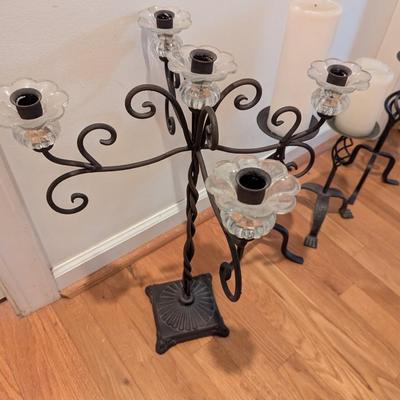 Metal Candle Holders Different Sizes
