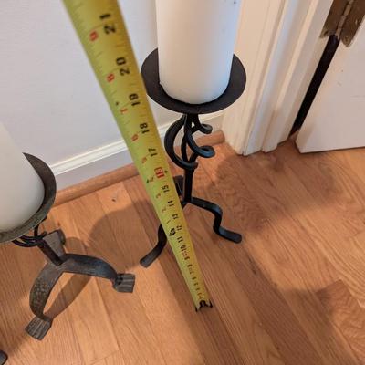 Metal Candle Holders Different Sizes