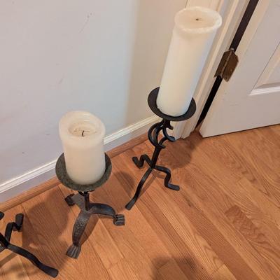 Metal Candle Holders Different Sizes