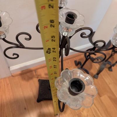 Metal Candle Holders Different Sizes