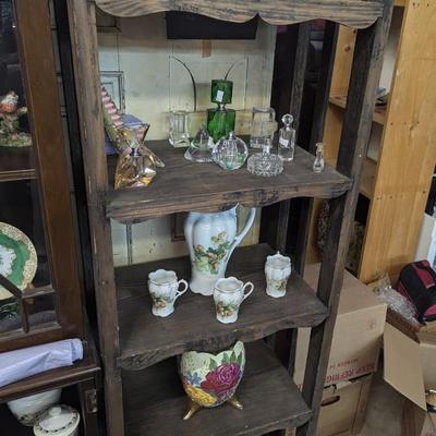 Wooden Shelving Unit 12 1/2" x 19 1/2" x 56"