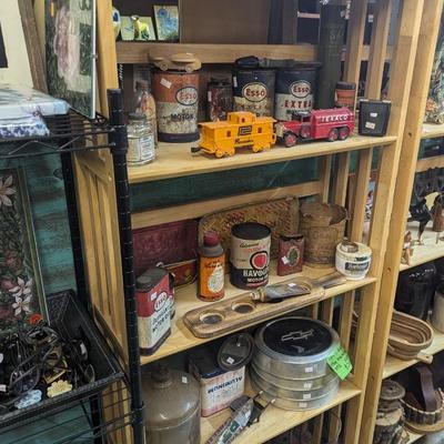 Wooden Shelving Unit Approx 27 " x 11" x 62 3/4" Choice 1