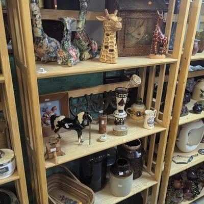 Wooden Shelving Unit Approx 27 " x 11" x 62 3/4" Choice 2