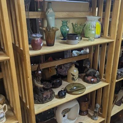 Wooden Shelving Unit Approx 27 " x 11" x 62 3/4" Choice 3