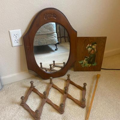 A HOME DECOR LOT FULL OF WONDERFUL WOODEN ITEMS