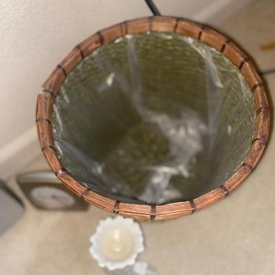 SCALE, WASTE BASKET, ELECTRIC CLOCK & NIGHT LIGHT